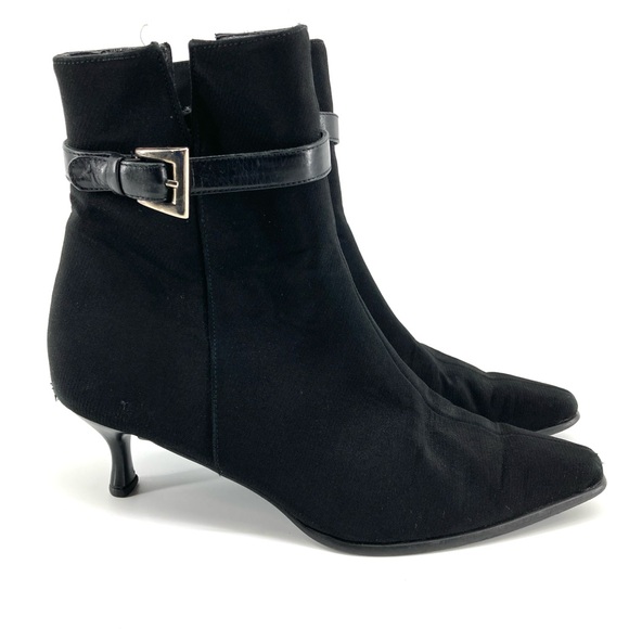 Stuart Weitzman Gore-Tex Waterproof Black Booties - Picture 1 of 14